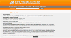 Desktop Screenshot of eurorejestrfirm.pl
